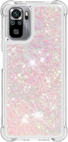Vista 95 de Funda de silicona transparente con purpurina para Xiaomi Redmi A1 Bling Liquid Clear Star Heart Silicone Bumper a prueba de golpes, funda Azul