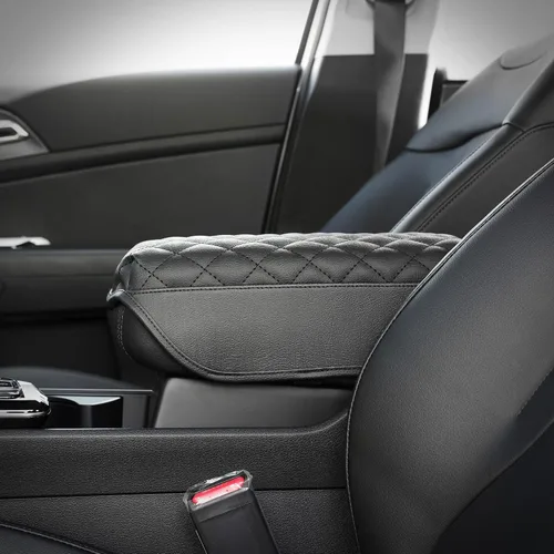 Vista 6 de KMMOTORS Compatible con Kia Sportage (NQ5), funda de consola central negra 2023-2025, cojín para reposabrazos, accesorios de automóvil para Sportage
