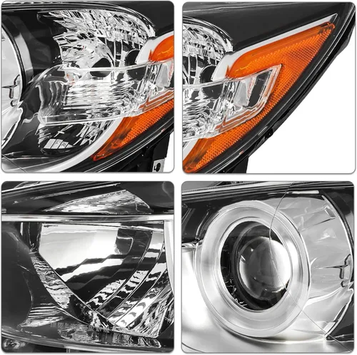 Vista 5 de Conjunto de faros SOCKIR para 2013-2016 Mazda CX-5 con bombillas, faro de proyector halógeno de reemplazo, lado izquierdo del conductor