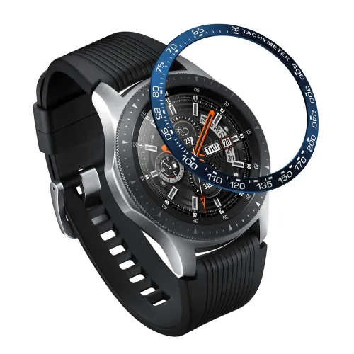 Vista 26 de AISPORTS Bisel Styling Compatible con Samsung Galaxy Watch 1.811 in Bisel Anillo Cubierta Adhesiva Anti Scratch Protección Acero Inoxidable Bisel