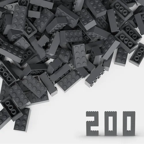 Vista 7 de Bloque clásico de ladrillos a granel de 2 x 4, 100 piezas de ladrillo de construcción amarillo albaricoque, compatible con piezas y piezas Lego