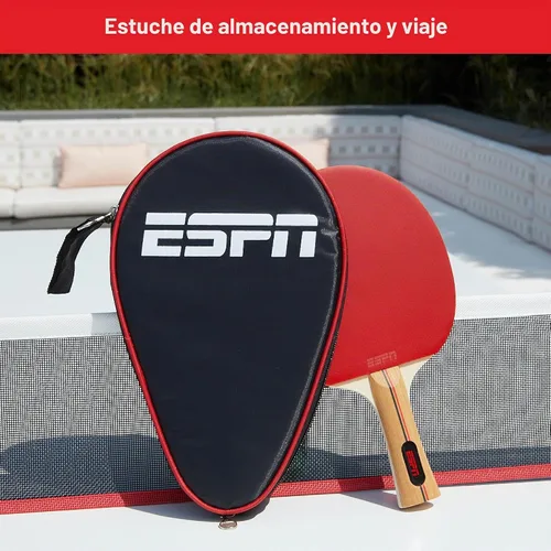Vista 5 de ESPN Ping Pong Set, Table Tennis Ideal for Family Games and Game Night
