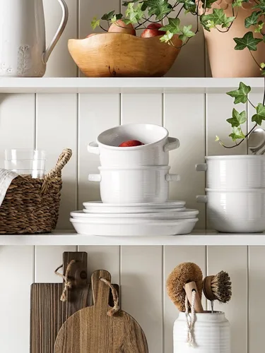 Vista 6 de LE TAUCI Cuencos para sopa con asas - 28 oz de cerámica sin plomo para sopa de cebolla francesa, aptos para horno y microondas, diseño resistente al
