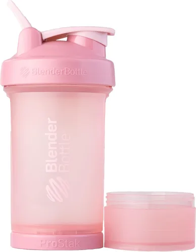 Vista 6 de BlenderBottle SportMixer - Botella agitadora y sistema ProStak para batidos de proteínas y almacenamiento de suplementos