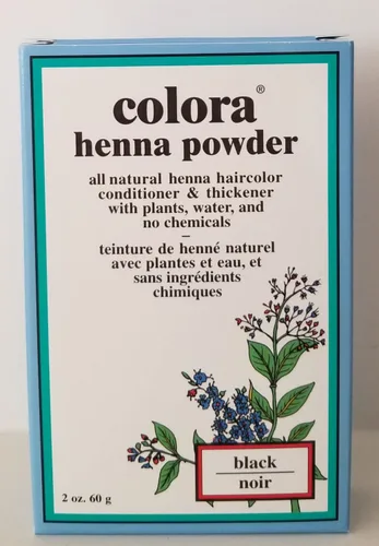 Vista 2 de Colora Tinte en polvo de henna para el cabello, negro, 2 onzas (paquete de 3)