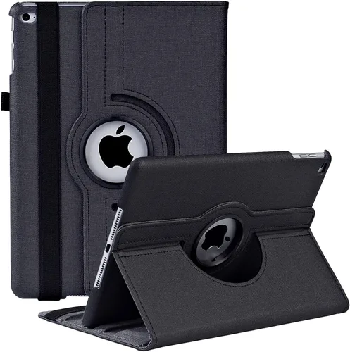 Vista 9 de Funda giratoria para iPad de 9.7 pulgadas 2018 2017 / Funda para iPad Air 2 - Funda protectora con soporte giratorio de 360 grados y función