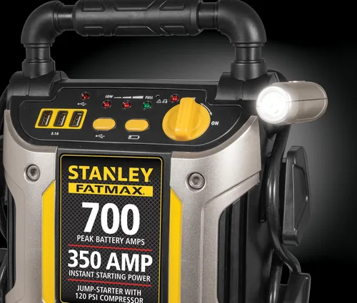 Vista 7 de Stanley Mantenedor de batería 2 Estación de energía portátil con triple USB de 15 W