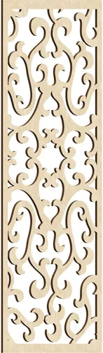 Vista 178 de 9 3/8 pulgadas de ancho x 24 3/8 pulgadas de alto x 1/4 de alto Smithfield paneles de pared de madera con calado, abedul
