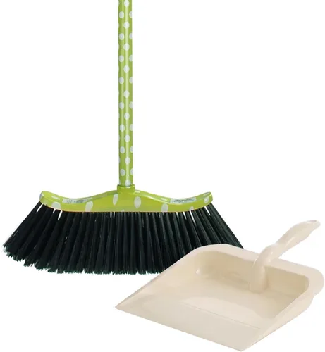 Vista 14 de Superio Escoba gris, escoba resistente para interiores y exteriores con mango de 48 pulgadas, limpieza de suelos multisuperficie para el hogar Gris