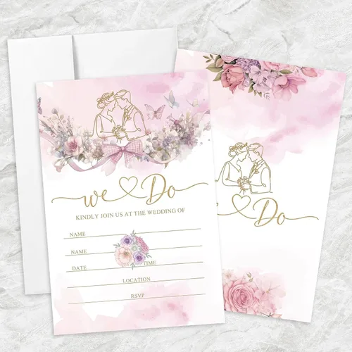 Vista 12 de AEHIE 20 juegos de invitaciones de bautizo con forma de fiesta de bautizo para baby shower, con sobres, tarjetas de invitaciones con cruz dorada