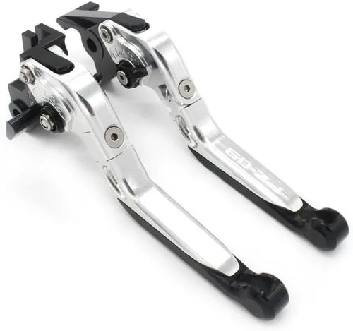 Vista 3 de QQLADY Z para Yamaha FZ09 FZ 09 FZ-09 2014 2015 2016 2017 motocicleta CNC ajustable plegable extensible freno embrague palancas X (color : A)