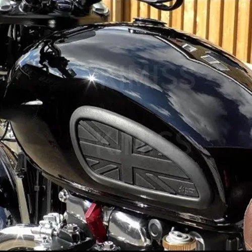 Vista 5 de KIMISS Almohadilla de Rodilla para Tanque de Motocicleta, Protector de Almohadilla Adhesiva para Tanque de Combustible de Goma Repuesto para T100