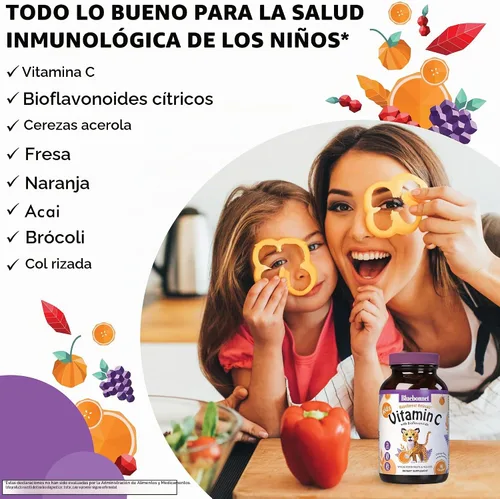 Vista 5 de Bluebonnet Nutrition Rainforest Animalz - Tabletas masticables de vitamina C con forma de animal, 250 mg de vitamina C, sin soja, sin gluten