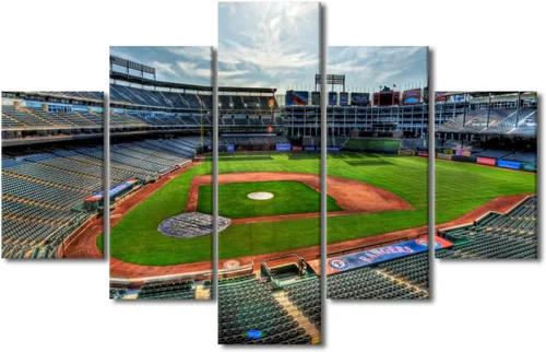 Vista 73 de Arte para pared, lienzo para estadio deportivo, arte para pared, diseño de campo de Wrigley en Chicago, pinturas de Chicago, impresiones sobre