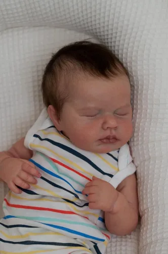 Vista 3 de COSHENG Muñecas realistas de bebé recién nacido de 20 pulgadas, muñecas de bebé recién nacido realistas de cuerpo completo, muñeca Reborn