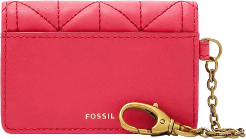 Vista 2 de Fossil Valerie - Cartera de cuero con clip para llavero para mujer