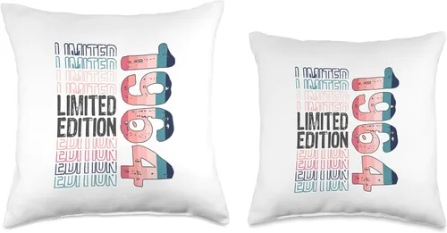 Vista 3 de Limited Edition Vintage 1964 Retro Birthday Throw Pillow