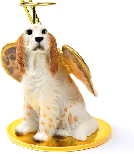 Vista 63 de Conversation Concepts Adorno navideño: Chihuahua, pelo largo 19-Dorado
