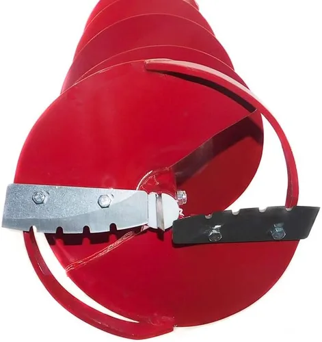 Vista 3 de Rice Hydro - Broca de taladro de hielo de 8 pulgadas Broca de taladro de pesca en hielo con cuchillas de acero inoxidable intercambiables