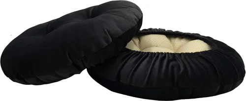 Vista 13 de Augld Paquete de 2 Cojines para Taburetes de Bar con Banda Elástica Cubierta de Taburete 12 Pulgadas Beige