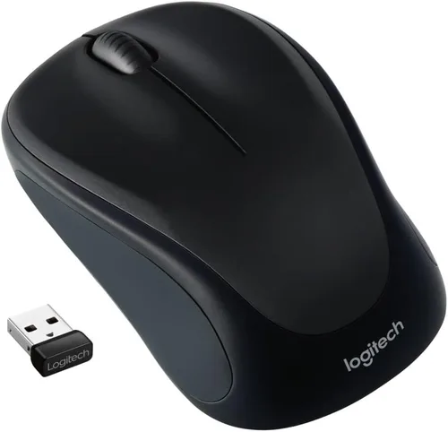 Vista 2 de Logitech M317 Compact Ambidextro 2.4 GHz Ratón Inalámbrico - Negro Ambidextrous with 2.4 GHz USB-A Nano Receiver, 1000 dpi optical tracking