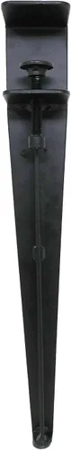 Vista 3 de Shepherd Hardware 8130E - Patas de abrazadera de mesa ajustables de 16 pulgadas, color negro