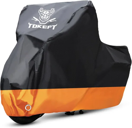 Vista 8 de Cubierta para motocicleta Tokept, con ventilaciones, cubierta para bicicletas de tierra, para diferentes modelos de touring Harley Davidson Road