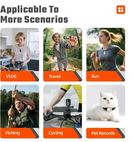Vista 7 de Mini cámara corporal, cámara de acción para el pulgar, tamaño pequeño, montaje en cualquier lugar tamaño pulgar tamaño manos libres cámara POV