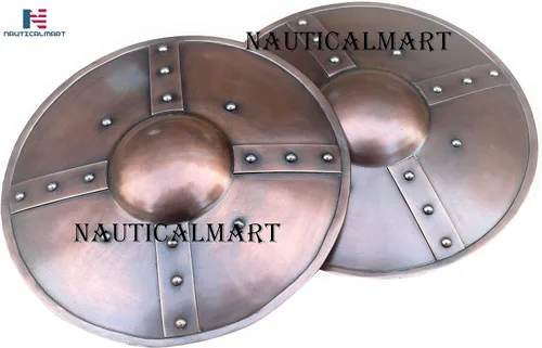 Vista 6 de Nautical-Mart - Protectores de arco de hierro de combate para armadura medieval color cobre