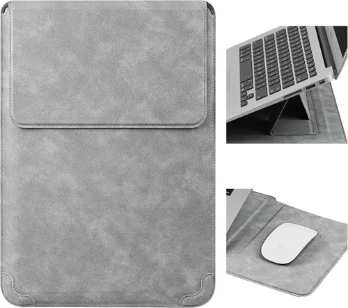 Vista 11 de HoYiXi Funda para laptop de 13.3 pulgadas con soporte, compatible con MacBook Neo 2026/MacBook Air/Pro 13 (M4/M3/M2/M1 2020-2025), Surface Pro 8