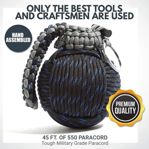 Vista 7 de Holtzman's Survival Kit Paracord Granada El kit de emergencia de herramientas #1 BEST 48