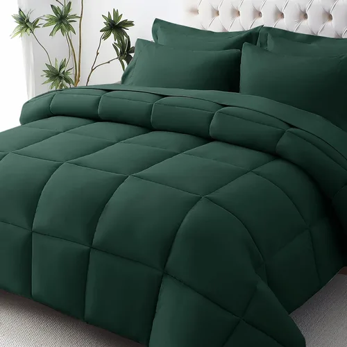 Vista 9 de JOLLYVOGUE Juego de edredón individual XL, cama ultrasuave en una bolsa, tamaño individual XL, 5 piezas, juego de ropa de cama certificado Oeko-TEX