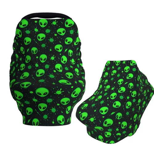 Vista 12 de Bats Star Moon - Fundas de asiento de automóvil para bebé, cubierta suave para cochecito de bebé, fundas de lactancia materna para niñas y niños