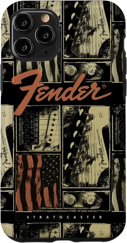 Vista 29 de Fender Funda vintage Stratocaster Americana Distressed Collage para iPhone 17