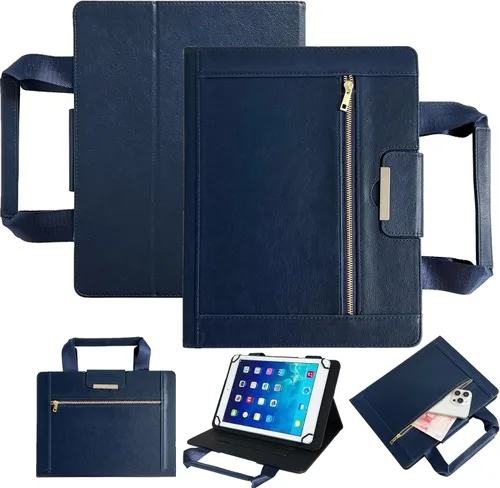 Vista 22 de Dteck Funda universal para tablet de 7.9 a 8.4 pulgadas, funda plegable de piel con tapa para Onn de 8 pulgadas, Samsung Galaxy Tab 8.0 pulgadas 8.4