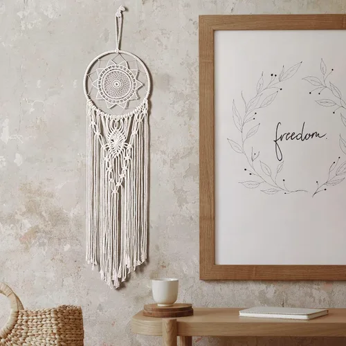 Vista 6 de RQWZBCHX Kits de atrapasueños de macramé para adultos principiantes, 2 piezas de macramé para colgar en la pared
