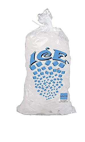 Vista 7 de Bolsa de hielo con cierre de amarre giratorio, 10 libras (paquete de 1000)