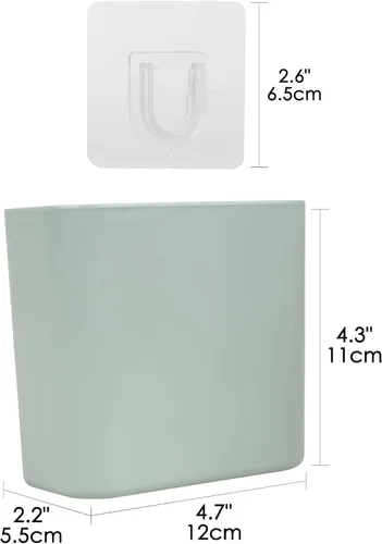 Vista 2 de Soporte multiusos para cepillos de dientes, organizador de almacenamiento de cepillos de dientes autoadhesivo para ducha, colgador de cepillos