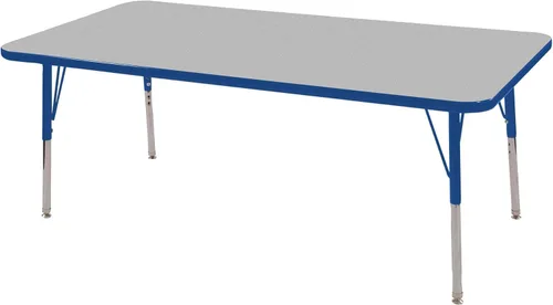 Vista 18 de Norwood Commercial Furniture - Mesa de actividades para el aula de altura ajustable para niños y adultos, mesa de actividades cuadrada