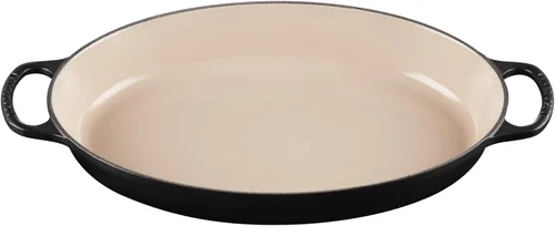 Vista 10 de Le Creuset - Cacerola ovalada de hierro fundido esmaltado Signature, 3 cuartos, modelo Caribbean