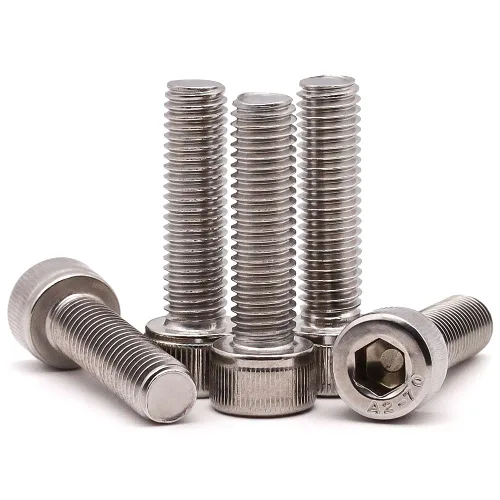 Vista 9 de Tornillos de cabeza hueca de acero inoxidable 304 18-8 de 1/4"-20 x 1", unidad hexagonal Allen, cobertura de rosca completa, paquete de 30