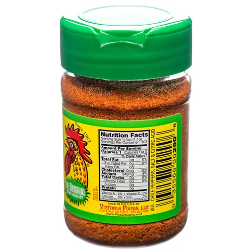 Vista 2 de Pico De Gallo's Pico Limon - Condimento picante de chile, sal y lima (2 cocteleras de 4 onzas)