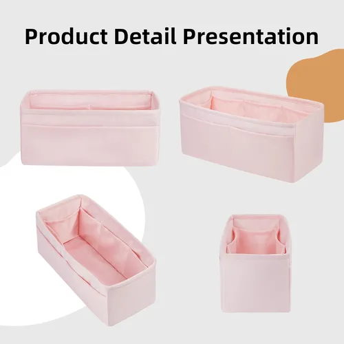 Vista 7 de DGAZ Organizador de bolso, organizador de bolsas de seda, bolso de lujo y moldeador de bolsas para bolsas Lindy 19263034 (rosa, LD26)