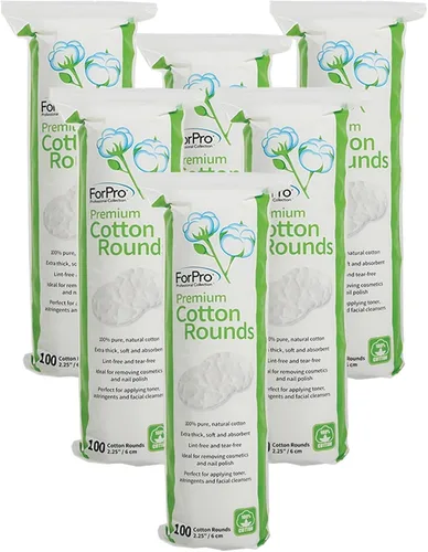 Vista 8 de For Pro Premium Cotton Rounds Discos de algodón, 2.25 in, 600