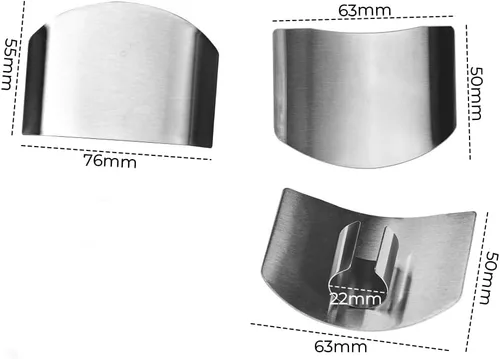 Vista 5 de Protector de dedos de acero inoxidable, protector de dedos de acero inoxidable 2024, herramienta de corte premium, protector de dedos para cortar