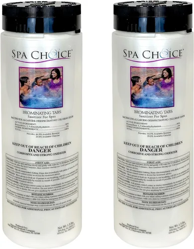 Vista 11 de SpaChoice Pestañas de bromación prémium de 1.5 libras para spas, tabletas de bromo para bañera de hidromasaje, fabricado en Estados Unidos