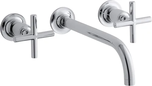Vista 17 de Kohler T14413-4-BGD Purist - Grifo de pared para lavabo Negro mate