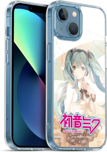 Vista 221 de Head Case Designs Licencia Oficial Hatsune Miku Gráficos Lindos Carcasa de Gel [Protección de Grado Militar] Compatible con Apple iPhone 7
