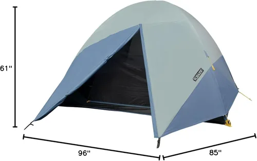Vista 6 de Kelty Discovery Element - Tienda de campaña para campamento, refugio de campamento digno de tormenta, postes de fibra de vidrio, líneas prefijadas