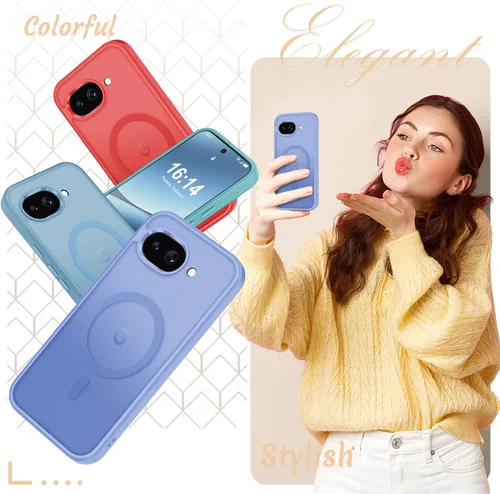 Vista 1465 de Funda para Google Pixel 10 Pro XL, cubierta magnética mate, color negro Fit for MagSafe, Screen Protector included, Shockproof Military Grade